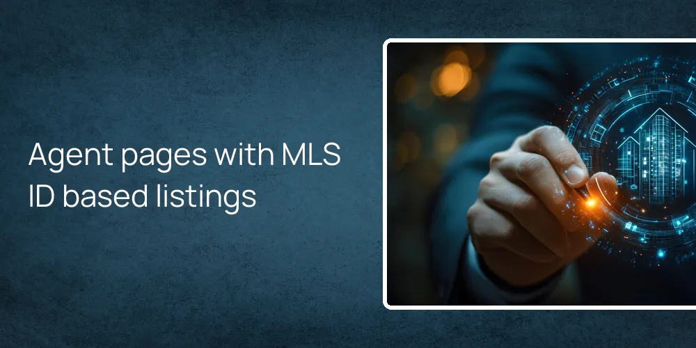 Agent pages with MLS ID based listings