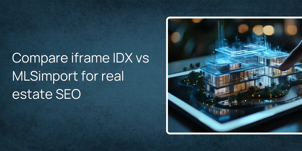 Compare iframe IDX vs MLSimport for real estate SEO
