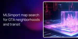 MLSimport map search for GTA neighborhoods and transit