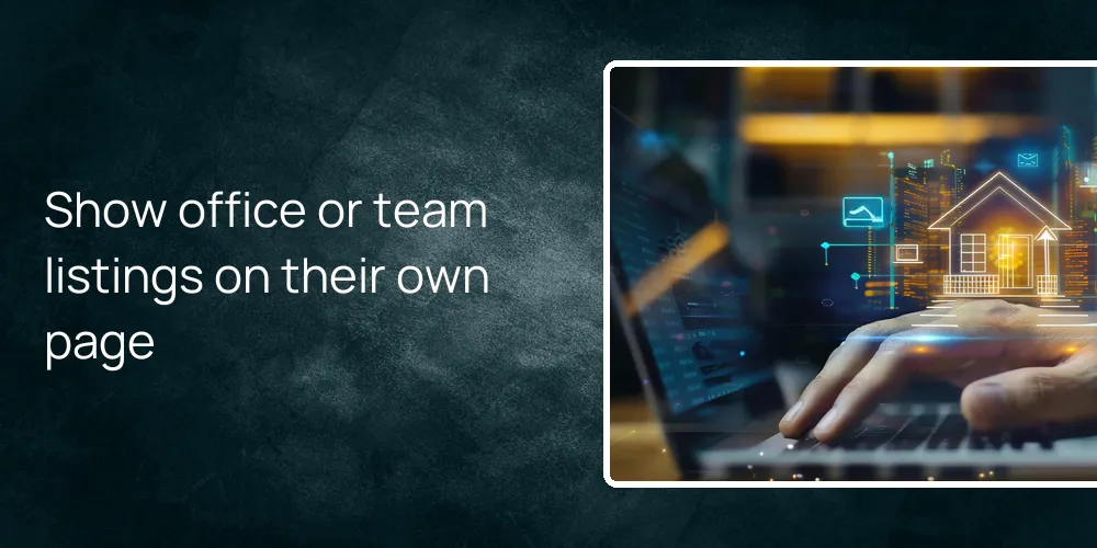 Show office or team listings on their own page