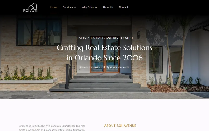 ROI Ave website homepage